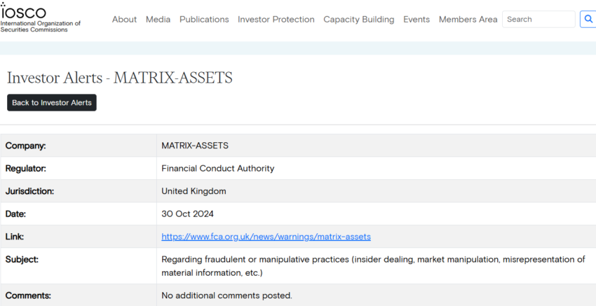 MATRIX-ASSETS Review : Recover Your Deposit – Warning Alert