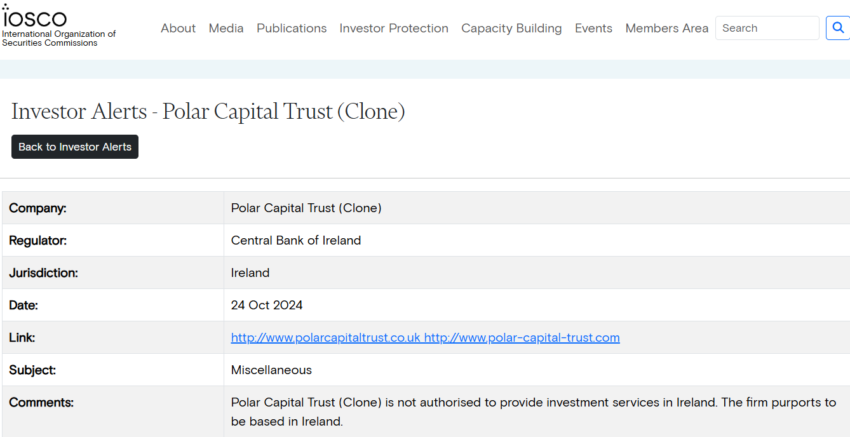 Polar Capital Trust Review : Recover Your Deposit – Warning Alert